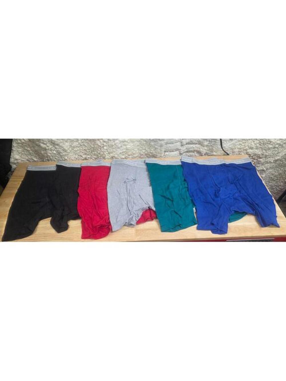 HANES MEN’S COOL DRI MOISTURE‑WICKING BRIEFS 6‑PACK ASSORTED SIZE L